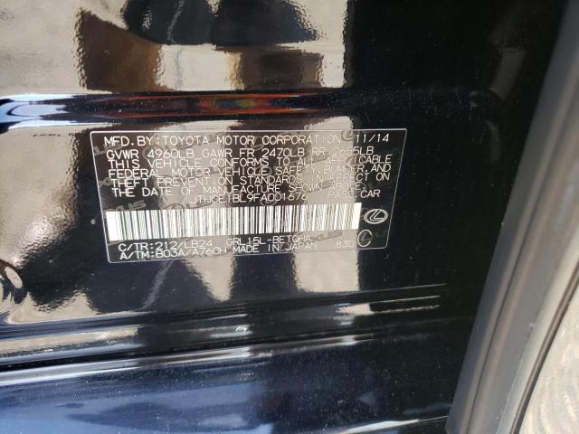 Photo 10 from auction – 2015 LEXUS GS 350 with VIN JTHCE1BL9FA001676