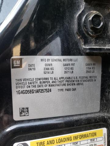 Photo 10 from auction – 2010 BUICK LACROSSE C with VIN 1G4GD5EG1AF257524