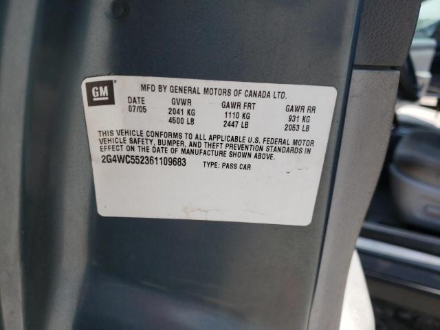 Photo 10 from auction – 2006 BUICK LACROSSE C with VIN 2G4WC552361109683