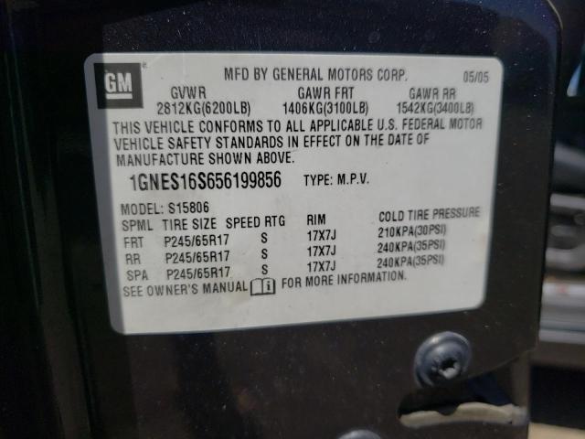 Photo 10 from auction – 2005 CHEVROLET TRAILBLAZE with VIN 1GNES16S656199856