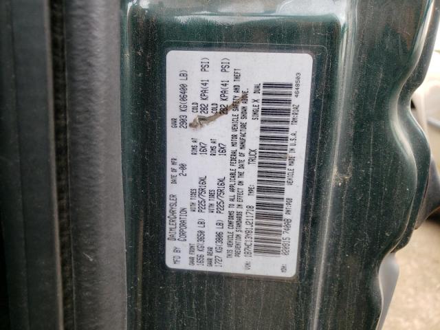 Photo 10 from auction – 2001 DODGE RAM 1500 with VIN 1B7HC13Y81J211718