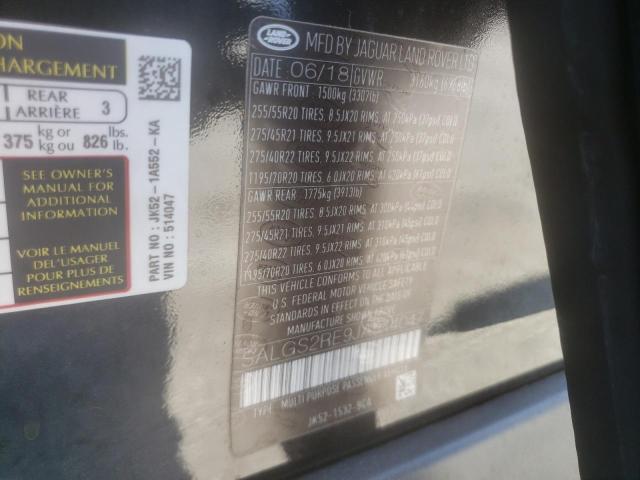 Photo 10 from auction – 2018 LAND ROVER RANGE ROVE with VIN SALGS2RE9JA514047