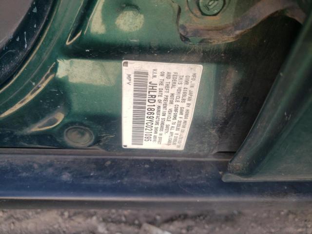 Photo 10 from auction – 2000 HONDA CR-V EX with VIN JHLRD1869YC021095