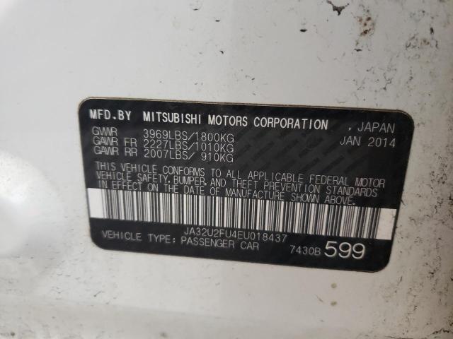 Photo 10 from auction – 2014 MITSUBISHI LANCER ES/ with VIN JA32U2FU4EU018437