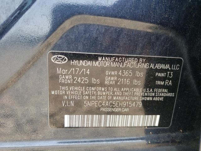 Photo 10 from auction – 2014 HYUNDAI SONATA SE with VIN 5NPEC4AC5EH915479