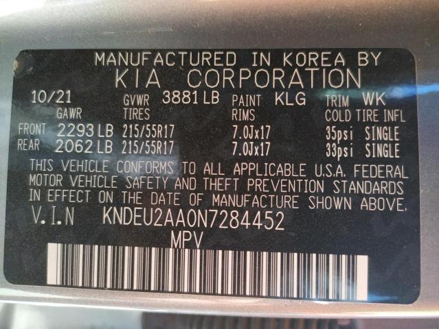 Photo 10 from auction – 2022 KIA SELTOS S with VIN KNDEU2AA0N7284452