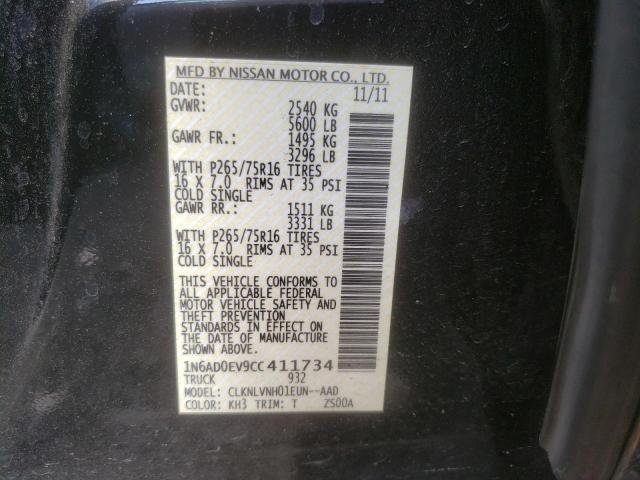 Photo 10 from auction – 2012 NISSAN FRONTIER S with VIN 1N6AD0EV9CC411734