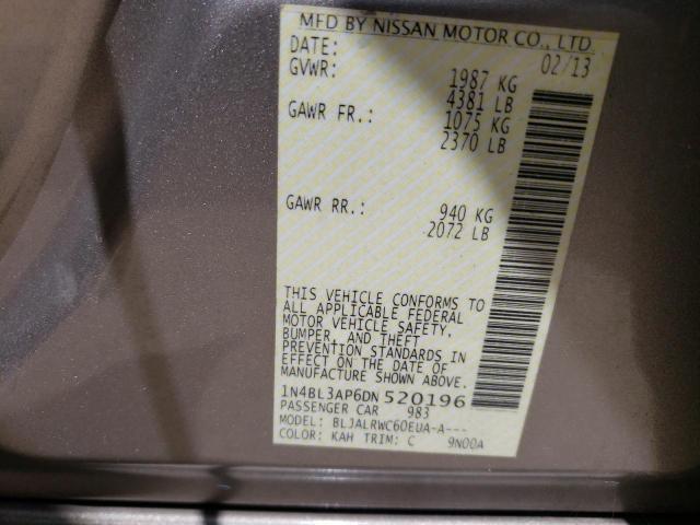 Photo 10 from auction – 2013 NISSAN ALTIMA 3.5 with VIN 1N4BL3AP6DN520196