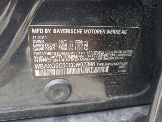 Photo 10 from auction – 2012 BMW 528 I with VIN WBAXG5C50CDW92396