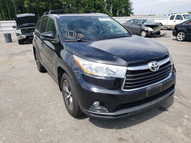 TOYOTA HIGHLANDER 2016 with VIN 5TDJKRFH1GS343651 - Photo from auction