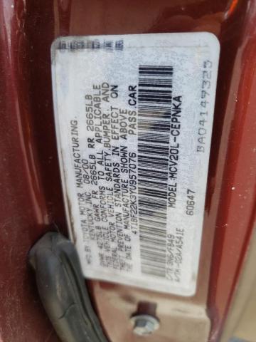 Photo 10 from auction – 2000 TOYOTA CAMRY LE with VIN 4T1BF22K3YU957076
