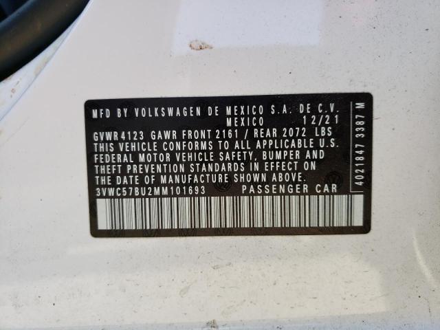 Photo 10 from auction – 2021 VOLKSWAGEN JETTA S with VIN 3VWC57BU2MM101693