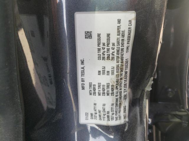 Photo 10 from auction – 2022 TESLA MODEL 3 with VIN 5YJ3E1EAXNF155301