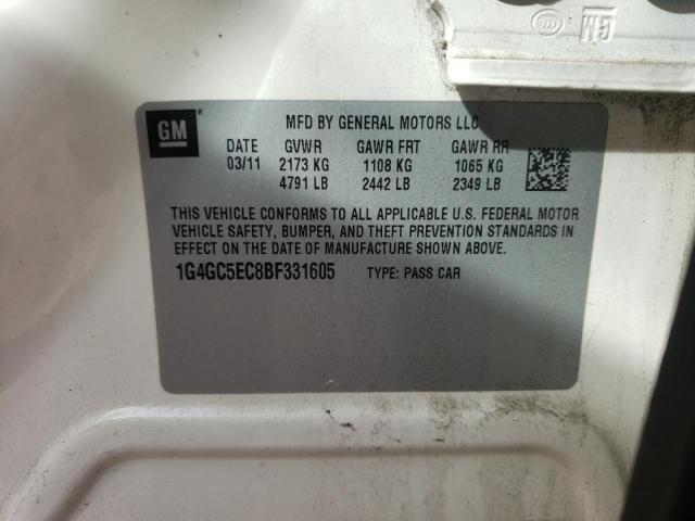 Photo 10 from auction – 2011 BUICK LACROSSE C with VIN 1G4GC5EC8BF331605