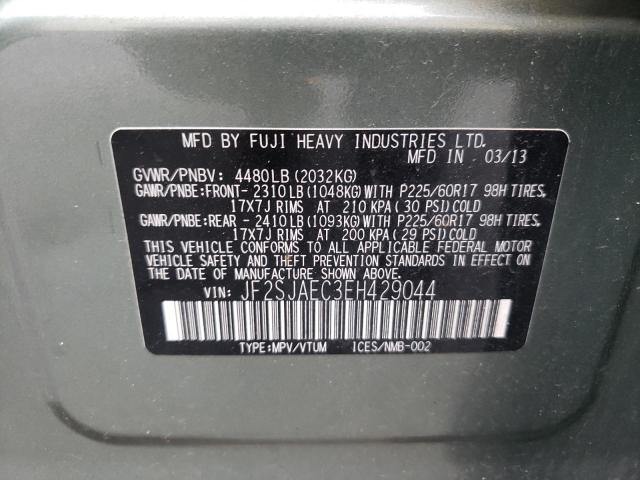 Photo 10 from auction – 2014 SUBARU FORESTER 2 with VIN JF2SJAEC3EH429044
