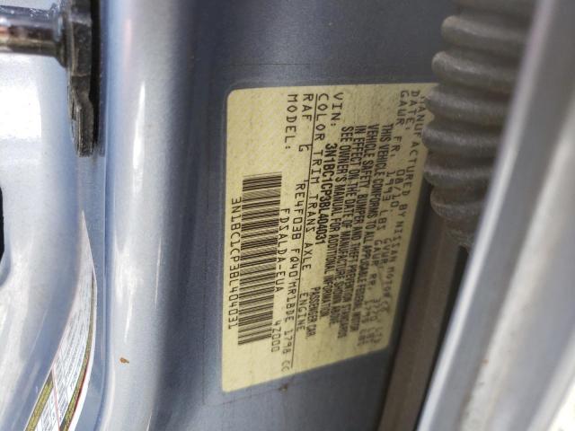 Фото 10 с аукциона – 2011 NISSAN VERSA S с VIN 3N1BC1CP3BL404031