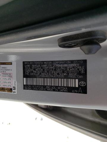 Photo 10 from auction – 2010 TOYOTA COROLLA BA with VIN JTDBU4EE9AJ070035