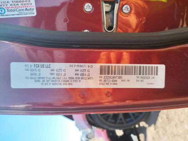 Photo 10 from auction – 2019 DODGE CHARGER with VIN 2C3CDXGJ6KH718891