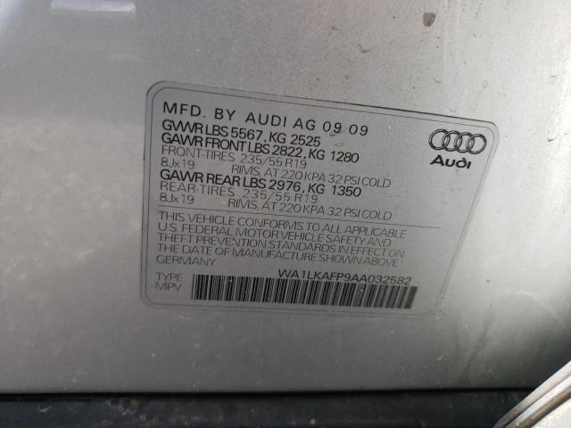 Photo 10 from auction – 2010 AUDI Q5 PREMIUM with VIN WA1LKAFP9AA032582