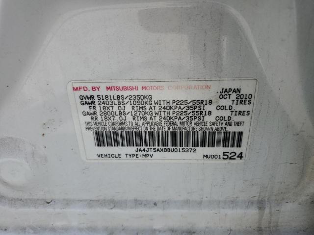 Photo 10 from auction – 2011 MITSUBISHI OUTLANDER with VIN JA4JT5AX8BU015372