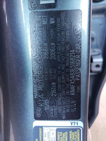Photo 10 from auction – 2014 KIA FORTE EX with VIN KNAFX5A83E5168214