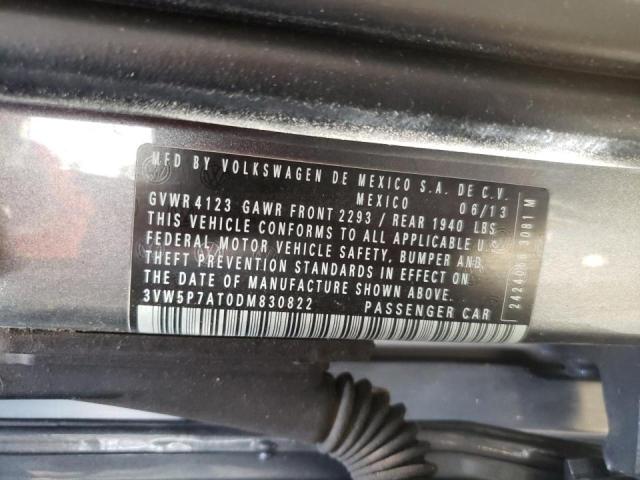Photo 10 from auction – 2013 VOLKSWAGEN BEETLE with VIN 3VW5P7AT0DM830822