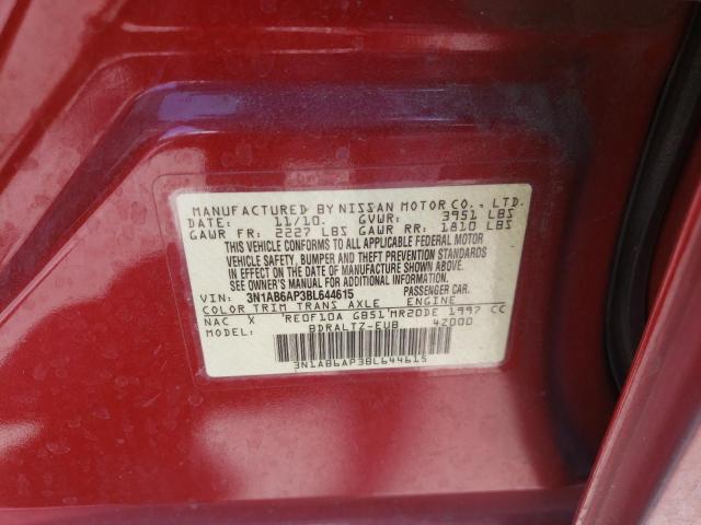 Photo 10 from auction – 2011 NISSAN SENTRA 2.0 with VIN 3N1AB6AP3BL644615