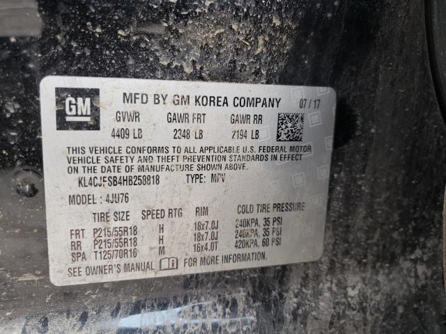 Photo 10 from auction – 2017 BUICK ENCORE PRE with VIN KL4CJFSB4HB258818
