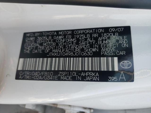 Photo 10 from auction – 2008 TOYOTA SCION XD with VIN JTKKU10498J010630