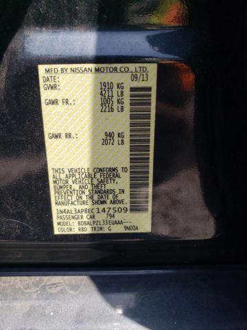 Photo 10 from auction – 2014 NISSAN ALTIMA 2.5 with VIN 1N4AL3AP8EC147509