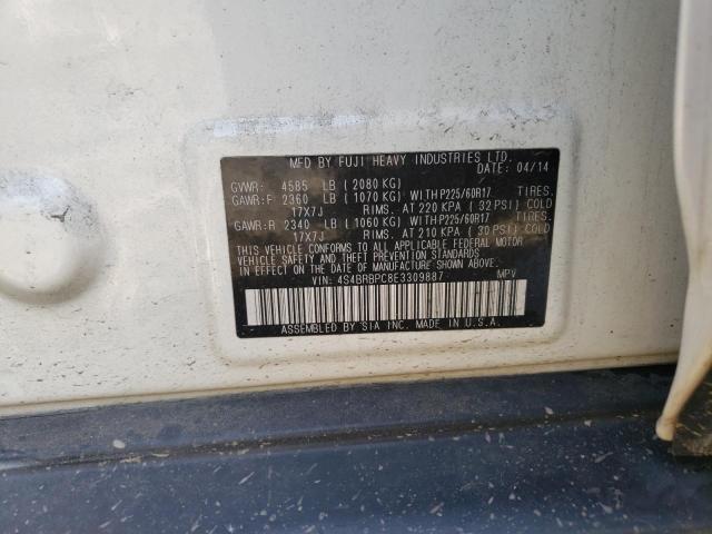 Снимка 10 от търг – 2014 SUBARU OUTBACK 2. с VIN 4S4BRBPC8E3309887