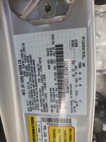 Photo 10 from auction – 2018 FORD FUSION TIT with VIN 3FA6P0D91JR134201