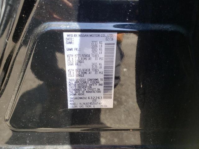 Photo 10 from auction – 2016 NISSAN PATHFINDER with VIN 5N1AR2MM2GC632263