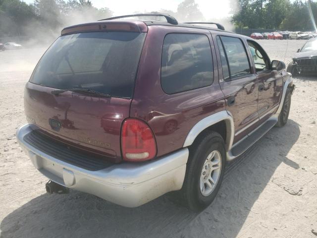 Photo 4 from auction – 2002 DODGE DURANGO SL with VIN 1B4HR58N42F164077