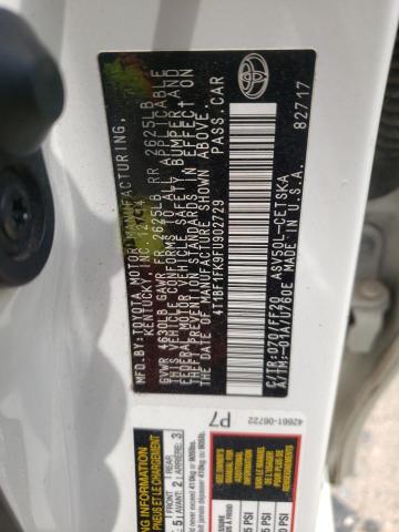 Photo 10 from auction – 2015 TOYOTA CAMRY LE with VIN 4T1BF1FK9FU902729