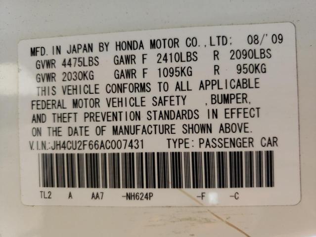 Photo 10 from auction – 2010 ACURA TSX with VIN JH4CU2F66AC007431