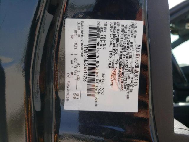 Photo 10 from auction – 2010 FORD FOCUS SES with VIN 1FAHP3GN3AW214258