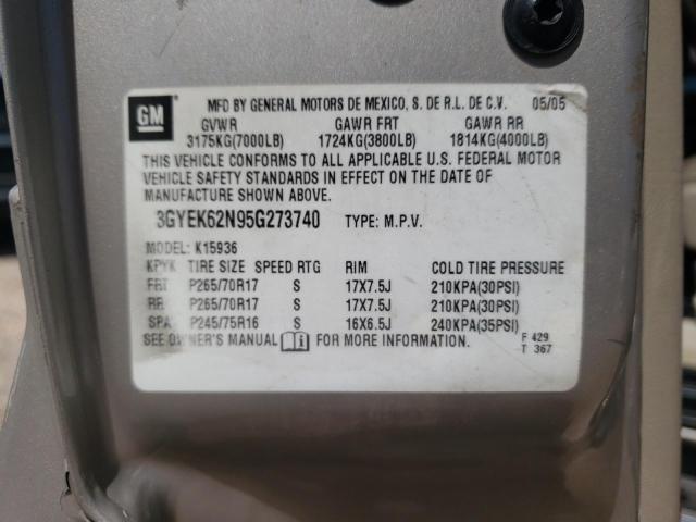 Photo 10 from auction – 2005 CADILLAC ESCALADE E with VIN 3GYEK62N95G273740