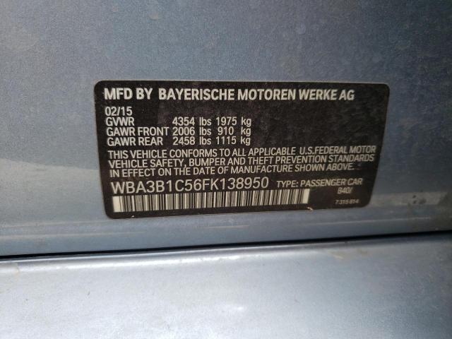 Photo 10 from auction – 2015 BMW 320 I with VIN WBA3B1C56FK138950