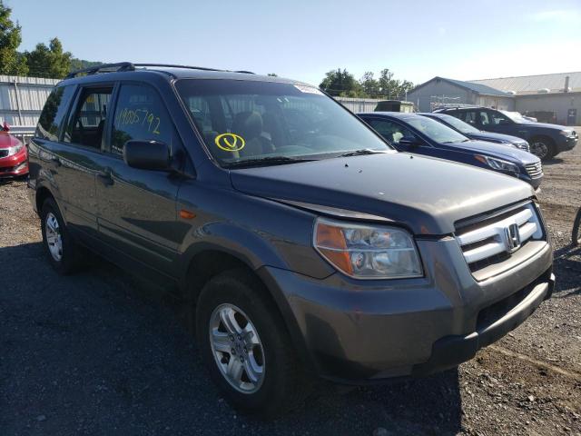 HONDA PILOT LX 2007 with VIN 2HKYF18107H534696 - Photo from auction
