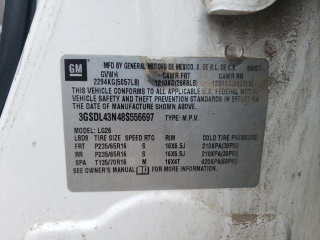 Photo 10 from auction – 2008 SATURN VUE XE with VIN 3GSDL43N48S556697