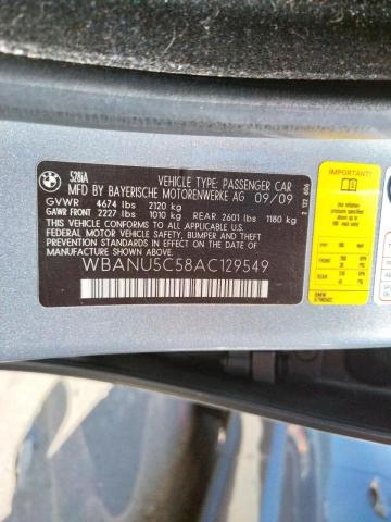 Photo 10 from auction – 2010 BMW 528 I with VIN WBANU5C58AC129549