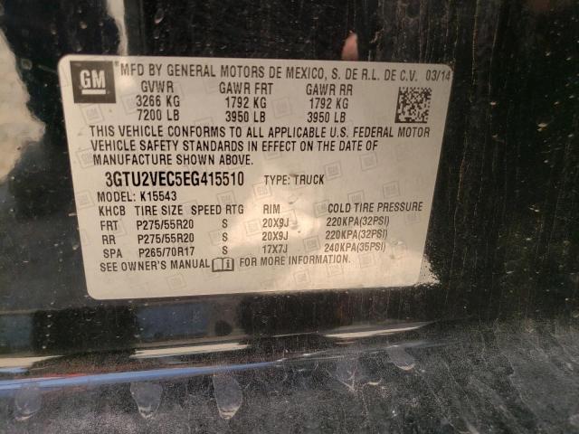 Photo 10 from auction – 2014 GMC SIERRA K15 with VIN 3GTU2VEC5EG415510