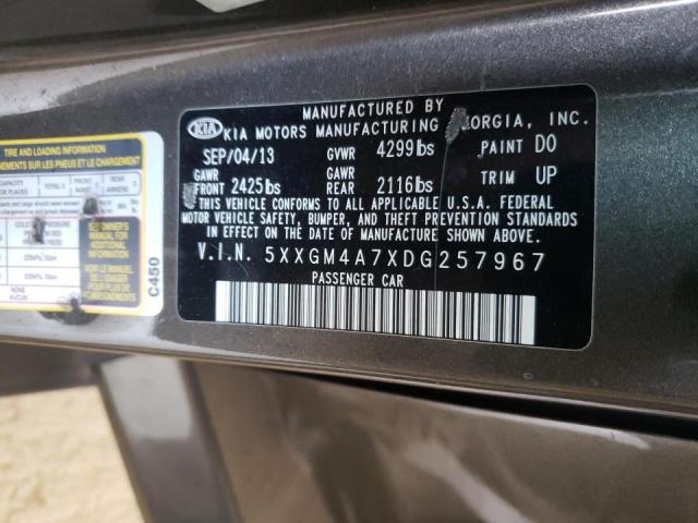 Photo 10 from auction – 2013 KIA OPTIMA LX with VIN 5XXGM4A7XDG257967