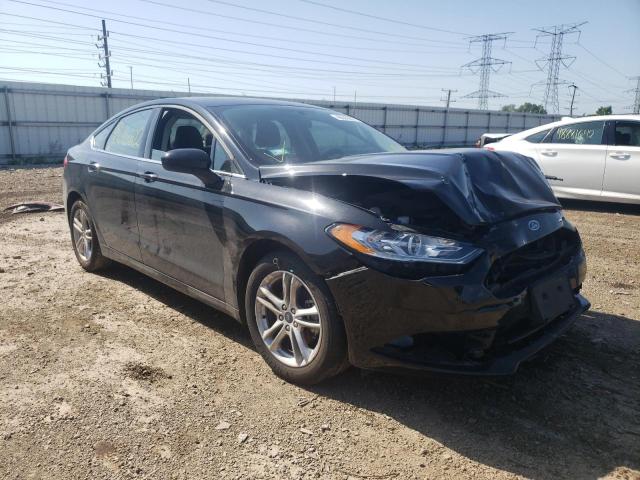 FORD FUSION SE 2018 with VIN 3FA6P0HD8JR229952 - Photo from auction
