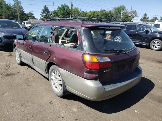Photo 3 from auction – 2000 SUBARU LEGACY OUT with VIN 4S3BH6756Y6648635