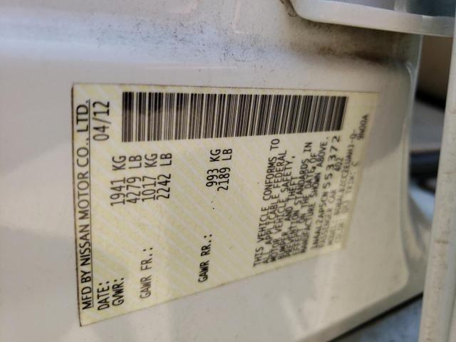 Photo 10 from auction – 2012 NISSAN ALTIMA BAS with VIN 1N4AL2AP5CN553372