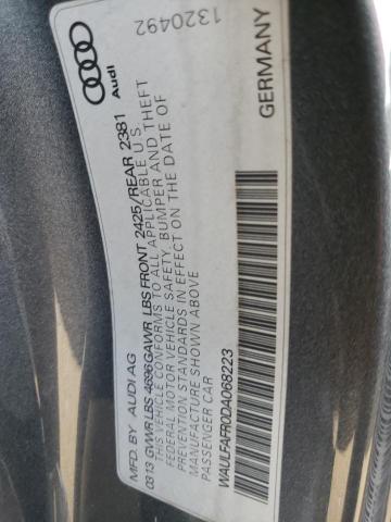Photo 10 from auction – 2013 AUDI A5 PREMIUM with VIN WAULFAFR0DA068223