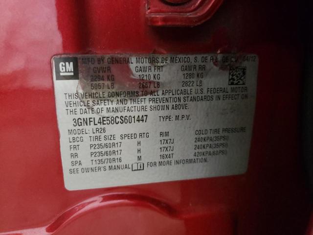 Photo 10 from auction – 2012 CHEVROLET CAPTIVA SP with VIN 3GNFL4E58CS601447