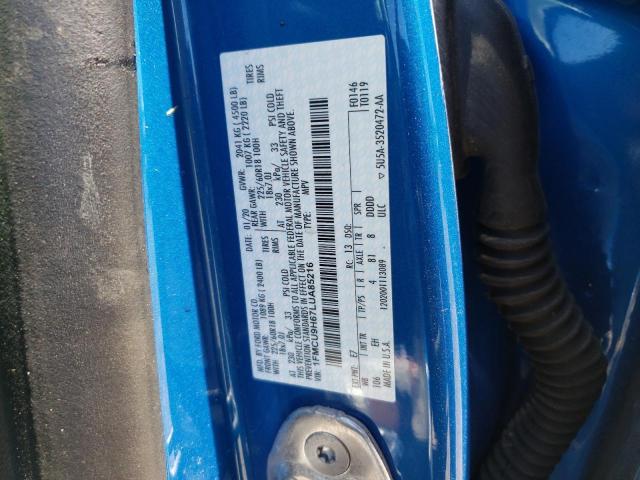 Photo 10 from auction – 2020 FORD ESCAPE SEL with VIN 1FMCU9H67LUA85216
